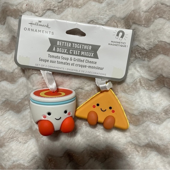 Hallmark Better Together Magnetic Ornaments  Tomato Soup & Grilled Cheese 2022 - Picture 1 of 2
